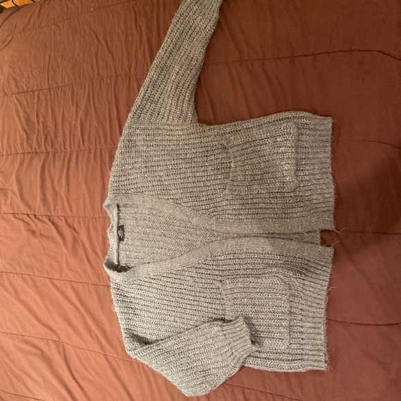 Over-Sized Heavy Cable Knit Lounge Cardigan - Picture 1 of 7